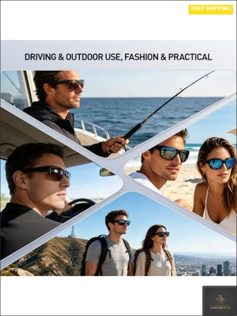 Genuine Glass Polarized Sunglasses UV400 Anti-Scratch Unisex